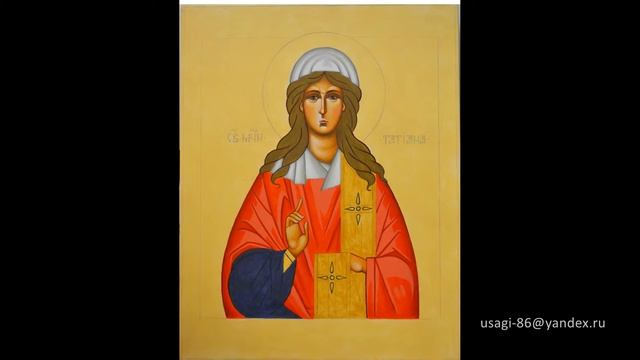 Св. Татиана. Как пишется икона. Поэтапное написание иконы святой Татьяны. смотреть онлайн