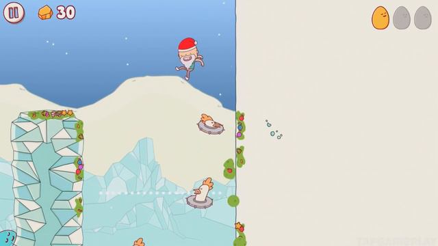 Eggggg - Gameplay Walkthrough Part 5 - Christmas Level (iOS, Android) смотреть онлайн