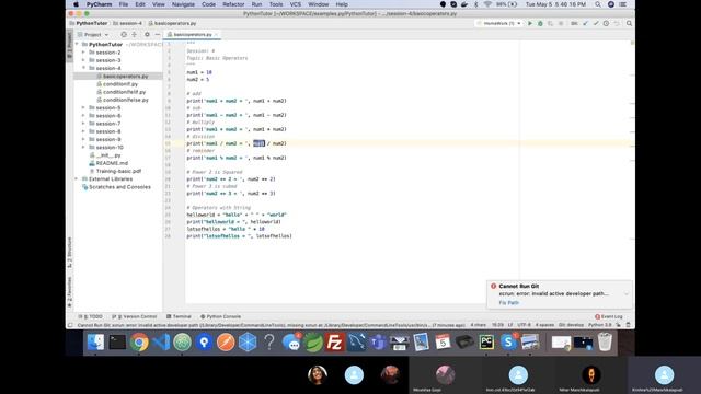 Python Tutor - Basic Operators & Conditional statement смотреть онлайн