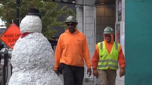 Живой снеговик / Live snowman / Пранк