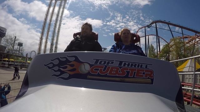 Top Thrill Dragster DOUBLE ROLLBACK at Cedar Point! смотреть онлайн