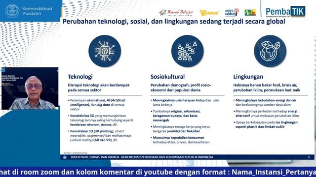 Peluncuran Pembelajaran Berbasis TIK (PembaTIK) Oleh Kemdikbud