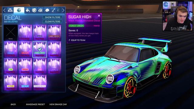 EVERY PAINTED *SUGAR HIGH* IN ROCKET LEAGUE SEASON 12! смотреть онлайн