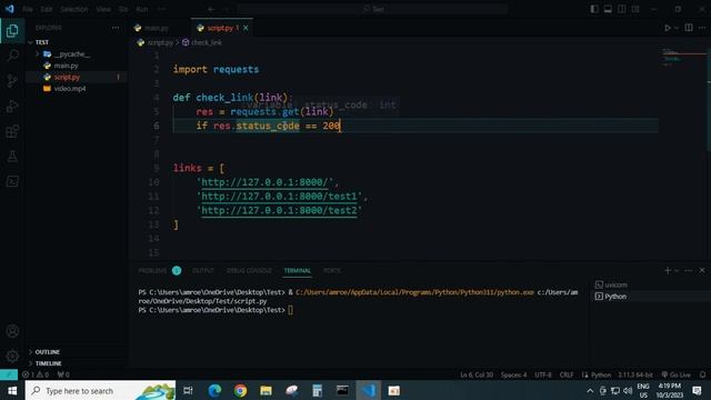 A simple Python script to check for broken links смотреть онлайн