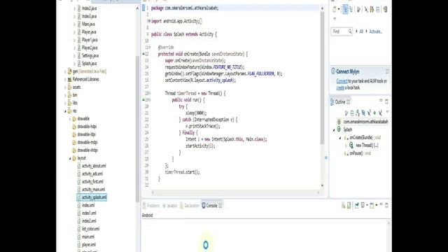 How to make (code) Splash screen in android using java by omaralmrsomi смотреть онлайн