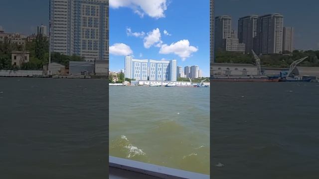 Прогулка на речном трамвайчике.Часть 2. Лев.Бер.Дон.Ростов арена. смотреть онлайн