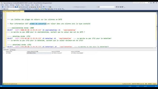 Découvrons les colonnes de type DATE sur vos tables | SQL Server (exemple simple) смотреть онлайн