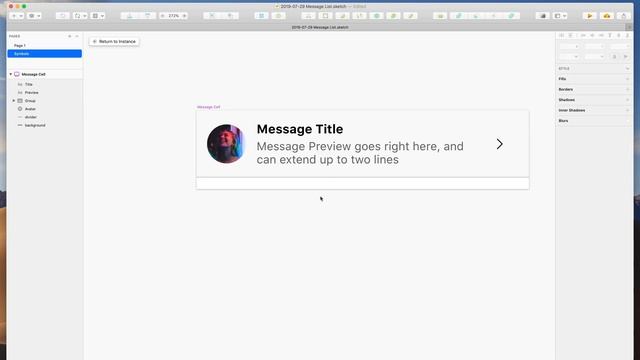 Design a message list with symbols and overrides in Sketch — Tutorial смотреть онлайн