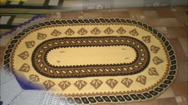 Жаккардовые коврики. Вязание крючком ***** смотреть онлайн