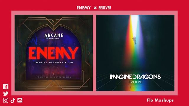 1/2 Enemy / Believer Mashup Of Imagine Dragons & JID!