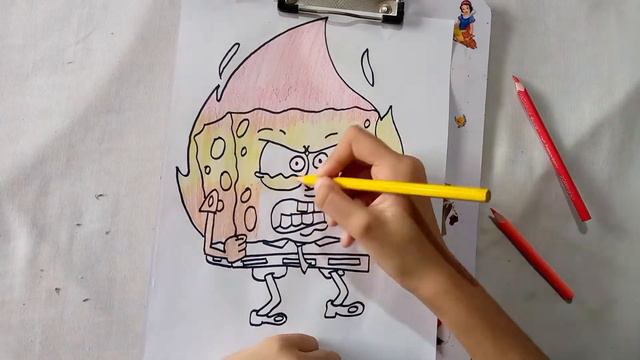 Angry sponge bob is on fire | Tiny artist смотреть онлайн