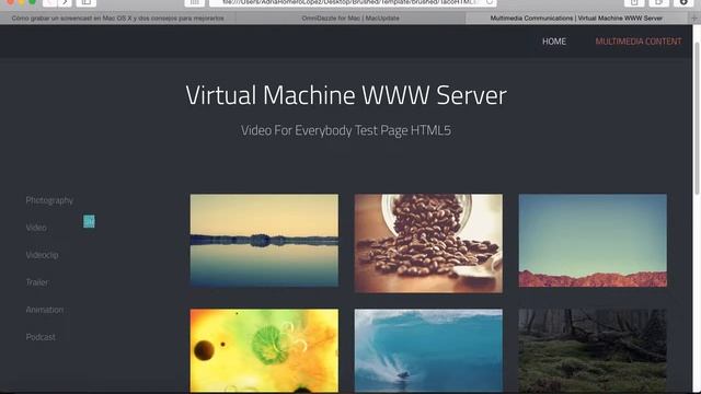VideoStreaming - HTML5 web page Demo смотреть онлайн