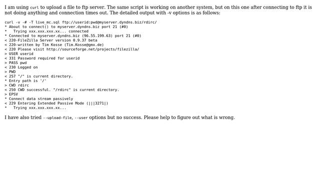 curl not uploading file to ftp (2 Solutions!!) смотреть онлайн