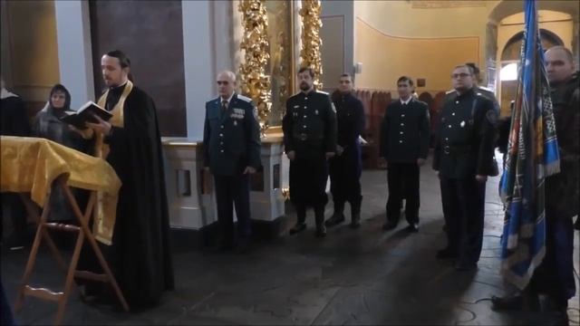 Освящение войсковой иконы для братьев казаков оренбуржцев в Карелии