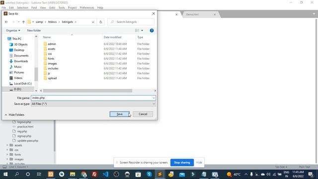 How to Make a Index page website structure in php смотреть онлайн