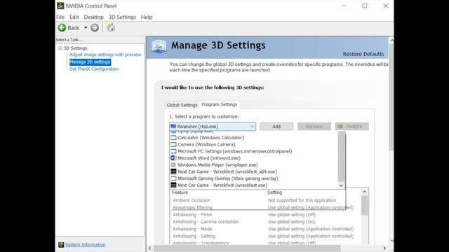 Wreckfest Graphic Renderer Help Nvidia GPU's + Laptop