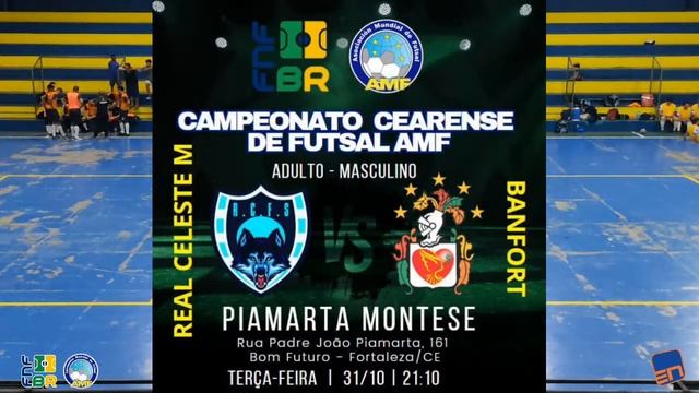 Campeonato Cearense de Futsal AMF 2023: Real Celeste Master x Banfort смотреть онлайн
