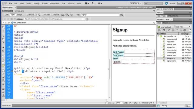 PHP and MySQL: Form Validation - Part 2 (Self-referencing form and sticky variables) смотреть онлайн