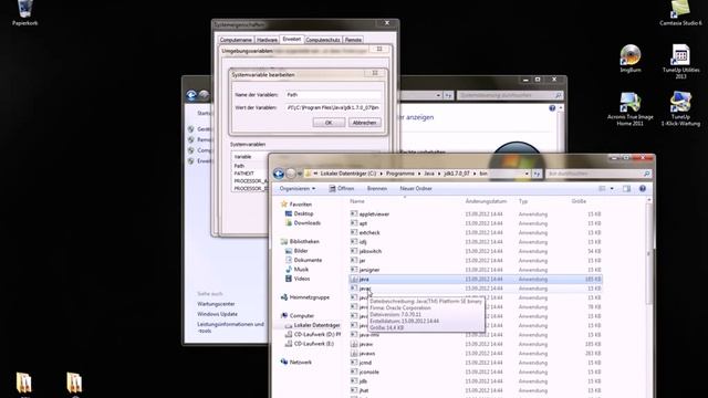 Installation Java JDK - einbinden in Windows 7 смотреть онлайн