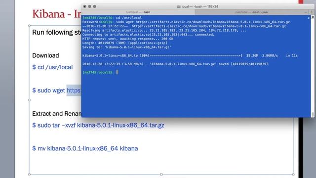 14.4 ElasticSearch Training - How to install Kibana to run as local cluster with ElasticSearch смотреть онлайн