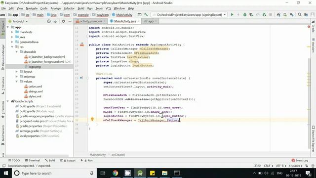 Login With Facebook In Android App Using Firebase | App Development Tutorial смотреть онлайн