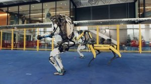 Роботы Boston Dynamics танцуют Rock'n'Roll
