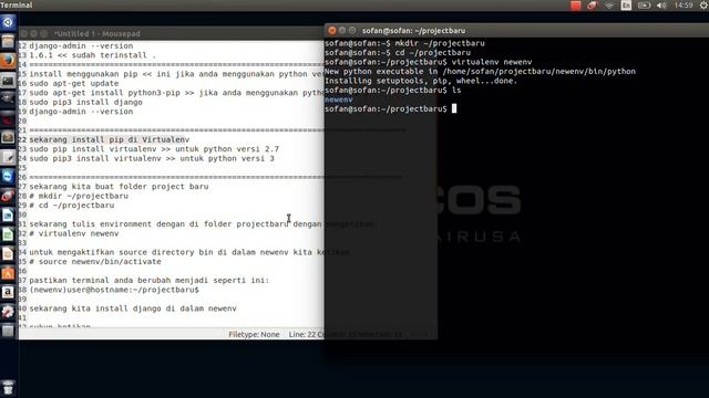 Install Django-Framework Di Ubuntu 14.04 смотреть онлайн