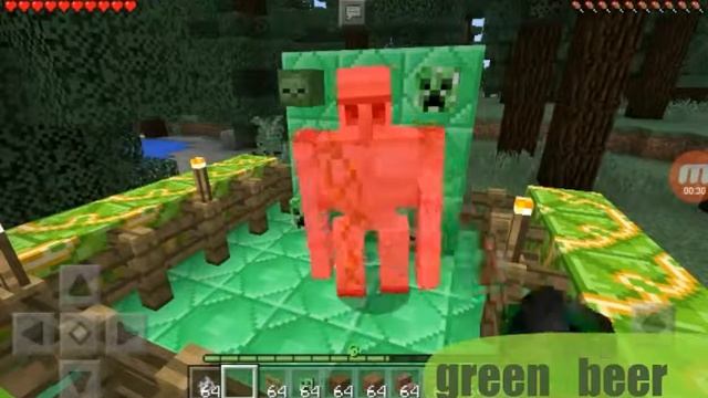 Эксперимент #1. Сколько нужно ударов,чтобы убить Голема голой рукой?.Minecraft смотреть онлайн