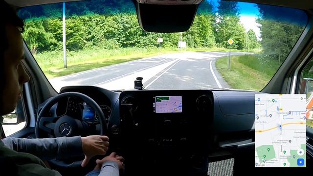 POV Mercedes-Benz Sprinter | 0:00 Emmeloord / 7:20 Urk | With Live Google Maps Location ? смотреть онлайн