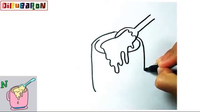 Dibujando una NATA- Dibujos con la Letra N paso a paso y muy Fácil - Dibubaron Speed Drawing смотреть онлайн