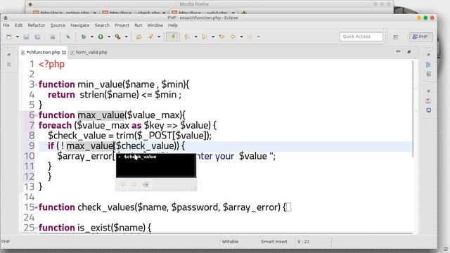 147 PHP scripting language function Validation смотреть онлайн