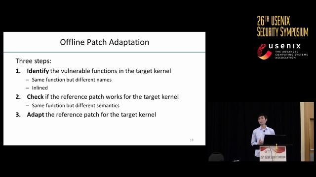 USENIX Security '17 - Adaptive Android Kernel Live Patching смотреть онлайн