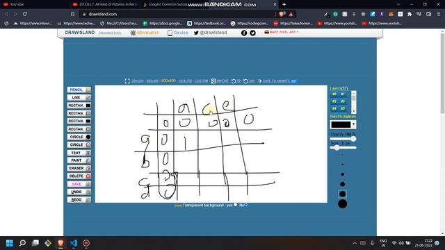 LONGEST COMMON SUBSEQUENCE IN TWO STRING [ DYNAMIC PROGRAMMING] -- PYTHON смотреть онлайн