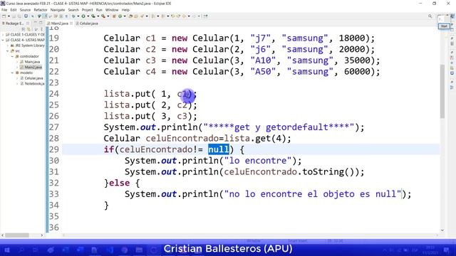 Listas Map HashMap con objetos en JAVA isEmpty containskey value remove replace get getordefault смотреть онлайн