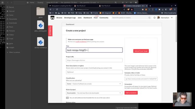 Renpy 8.1 web platform HTML5 + Itch.io publishing tutorial (2023) смотреть онлайн