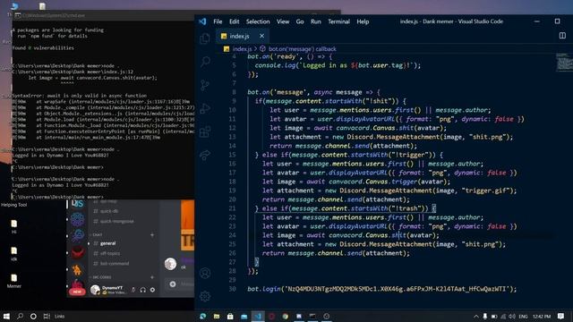 Dank Memer Command | Part 1 | Image Command | 2020 | Discord.js смотреть онлайн