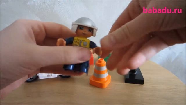 Полицейский мотоцикл Лего Дупло (Lego Duplo) смотреть онлайн