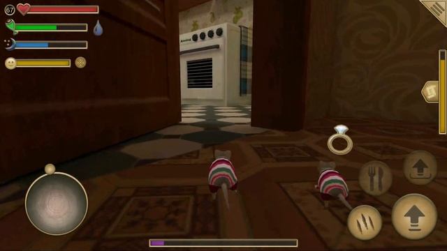 Домашняя Мышь #7 Семья мышей Кида против Кошки. Симулятор Мыши на пурумчата смотреть онлайн