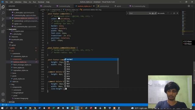 PHP MVC Framework - #48 - Building a Social Network - Post comments delete смотреть онлайн