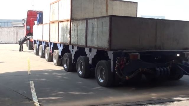 hydraulic multi axle trailer(www.ruiqianhe.com) смотреть онлайн