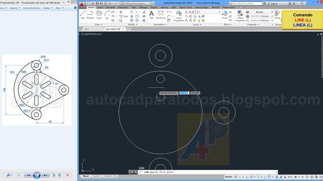Solución Propuesto 08 - AutoCAD Intermedio смотреть онлайн