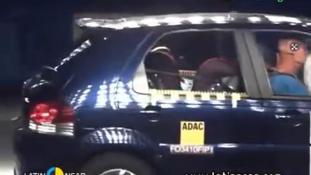 Crash test com o Fiat Palio - com airbag. LATIN NCAP смотреть онлайн