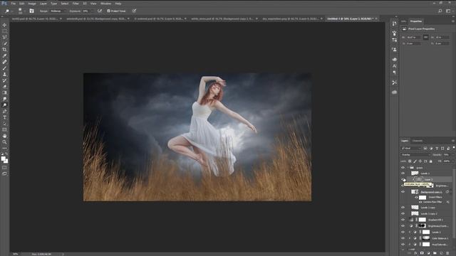 Dancing Girl - Photoshop Manipulation Tutorial - Fantasy Photo Effect смотреть онлайн