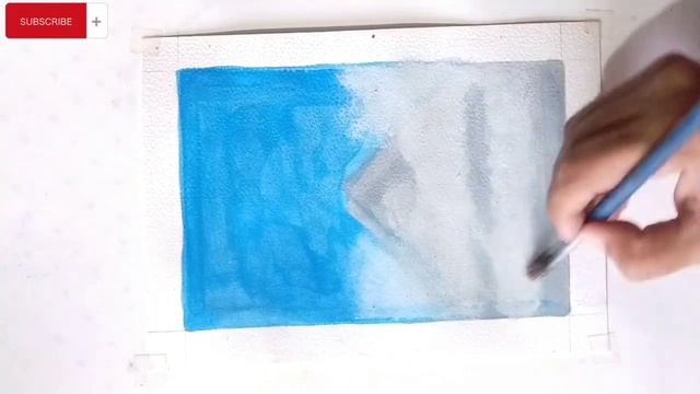 Beauty of Cloudy Sky | painting snowy mountain | Acrylic Painting смотреть онлайн
