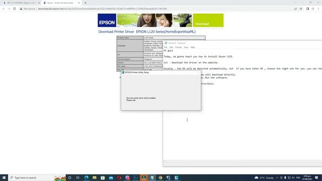 Epson L121 Printer Installation (Easy To Follow)