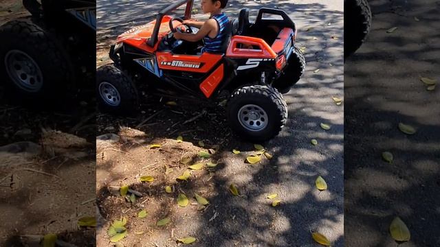 Ezra's 24V Dakar Dune Buggy 4x4 Kids Ride On Car смотреть онлайн
