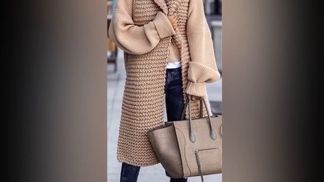Модели вязания.Осень.Уютный кардиган. смотреть онлайн