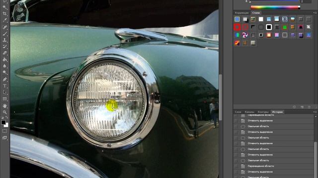 Выбор и использование скрытых инструментов в программе Adobe Photoshop CS6 смотреть онлайн