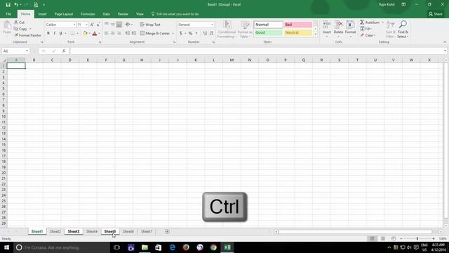 How To Work with Multiple Worksheets at a Time? Microsoft Excel 2016 Tutorial