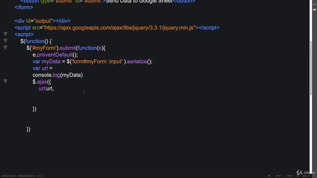 JSON+AJAX+API 0710 Post data to Google Sheets смотреть онлайн